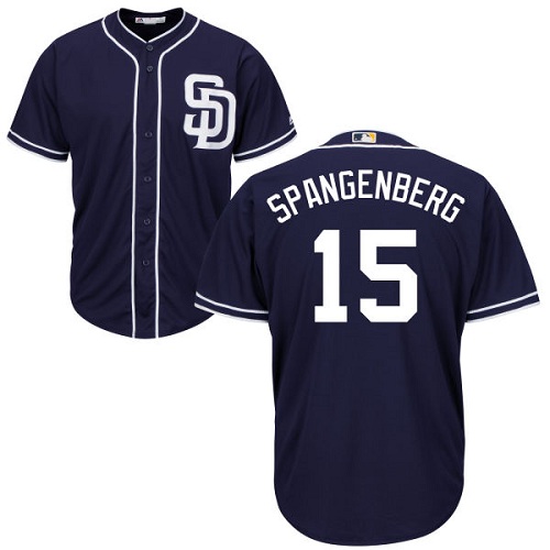 Personalized Padres #15 Cory Spangenberg Navy Blue New Cool Base Stitched Baseball Jersey