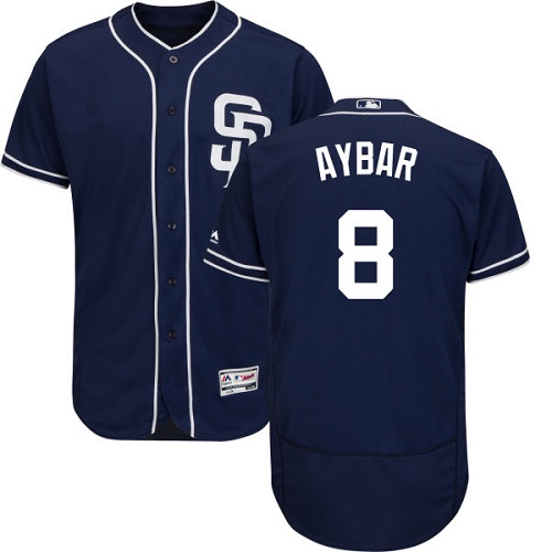 Personalized Padres #8 Erick Aybar Navy Blue Flexbase Authentic Collection Stitched Baseball Jersey