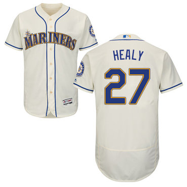Personalized Mariners #27 Ryon Healy Cream Flexbase Authentic Collection Stitched Baseball Jersey