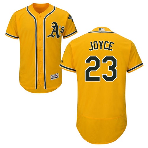 Personalized Athletics #23 Matt Joyce Gold Flexbase Authentic Collection Stitched Baseball Jersey