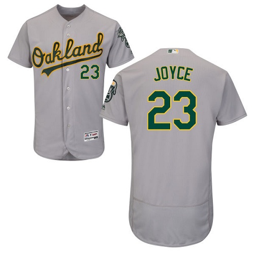 Personalized Athletics #23 Matt Joyce Grey Flexbase Authentic Collection Stitched Baseball Jersey