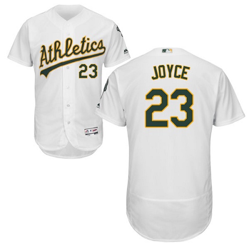 Personalized Athletics #23 Matt Joyce White Flexbase Authentic Collection Stitched Baseball Jersey