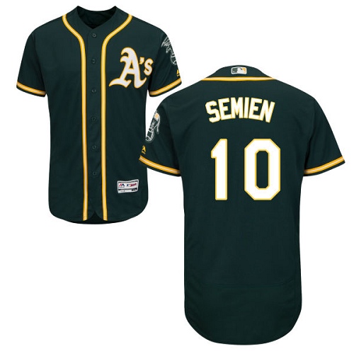 Personalized Athletics #10 Marcus Semien Green Flexbase Authentic Collection Stitched Baseball Jersey