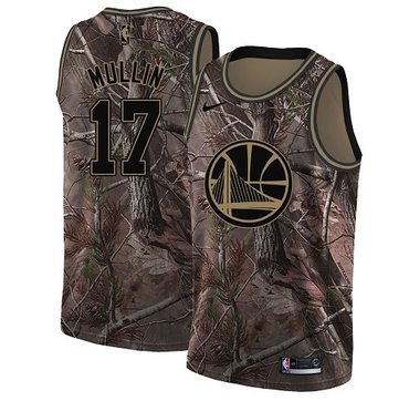 Personalized Warriors #17 Chris Mullin Camo NBA Swingman Realtree Collection Jersey