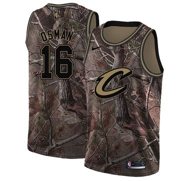 Personalized Cavaliers #16 Cedi Osman Camo NBA Swingman Realtree Collection Jersey