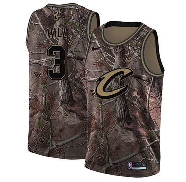 Personalized Cavaliers #3 George Hill Camo NBA Swingman Realtree Collection Jersey