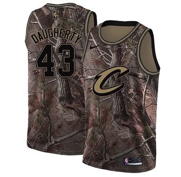Personalized Cavaliers #43 Brad Daugherty Camo NBA Swingman Realtree Collection Jersey