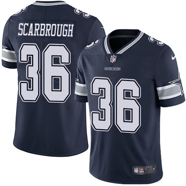 Personalized Cowboys #36 Bo Scarbrough Navy Blue Team Color Men’s Stitched NFL Untouchable Limited Jersey