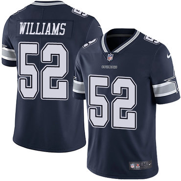 Personalized Cowboys #52 Connor Williams Navy Blue Team Color Men’s Stitched NFL Untouchable Limited Jersey