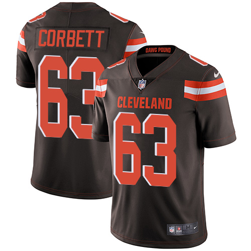 Personalized Browns #63 Austin Corbett Brown Team Color Men’s Stitched NFL Untouchable Limited Jersey