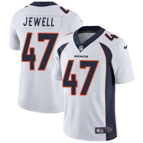 Personalized Broncos #47 Josey Jewell White Men’s Stitched NFL Untouchable Limited Jersey