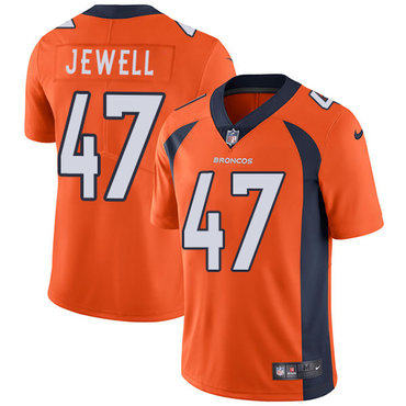 Personalized Broncos #47 Josey Jewell Orange Team Color Men’s Stitched NFL Untouchable Limited Jersey