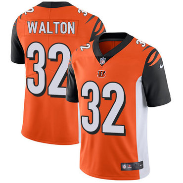 Personalized Bengals #32 Mark Walton Orange Alternate Men’s Stitched NFL Untouchable Limited Jersey