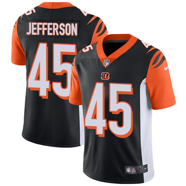 Personalized Bengals #45 Malik Jefferson Black Team Color Men’s Stitched NFL Untouchable Limited Jersey