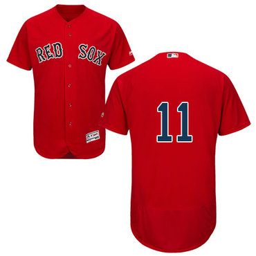 Personalized Red Sox #11 Rafael Devers Red Flexbase Authentic Collection Stitched Baseball Jersey