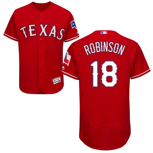 Personalized Rangers #18 Drew Robinson Red Flexbase Authentic Collection Stitched Baseball Jersey
