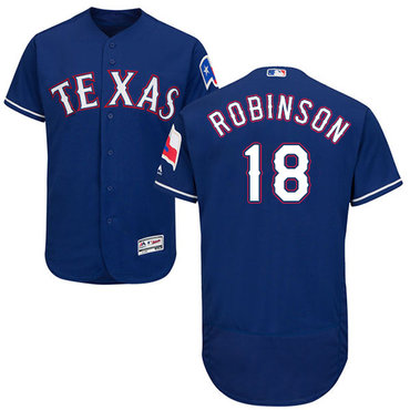 Personalized Rangers #18 Drew Robinson Blue Flexbase Authentic Collection Stitched Baseball Jersey
