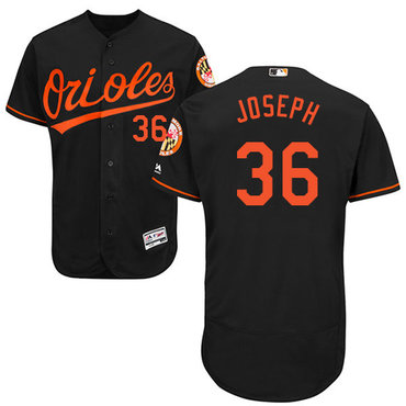 Personalized Orioles #36 Caleb Joseph Black Flexbase Authentic Collection Stitched Baseball Jersey
