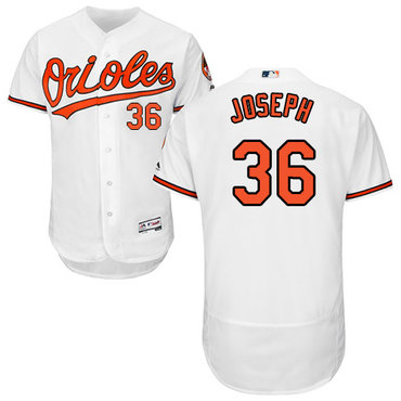 Personalized Orioles #36 Caleb Joseph White Flexbase Authentic Collection Stitched Baseball Jersey