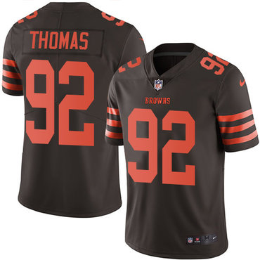 Personalized Browns #92 Chad Thomas Brown Men’s Stitched NFL Limited Rush Jersey
