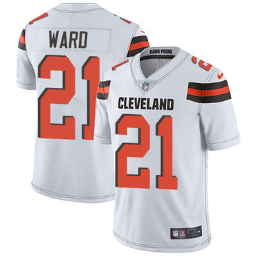 Personalized Browns #21 Denzel Ward White Men’s Stitched NFL Untouchable Limited Jersey