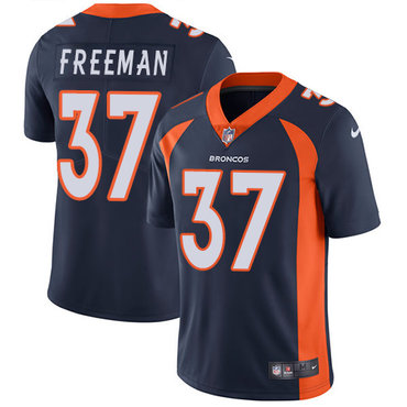 Personalized Broncos #37 Royce Freeman Navy Blue Alternate Men’s Stitched NFL Untouchable Limited Jersey