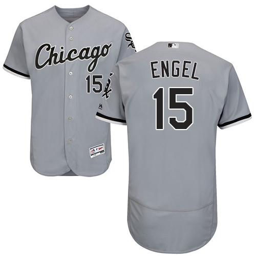 Personalized White Sox #15 Adam Engel Grey Flexbase Authentic Collection Stitched Baseball Jerseys