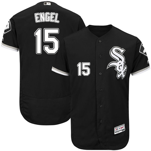 Personalized White Sox #15 Adam Engel Black Flexbase Authentic Collection Stitched Baseball Jerseys