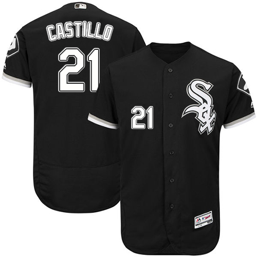 Personalized White Sox #21 Welington Castillo Black Flexbase Authentic Collection Stitched Baseball Jersey