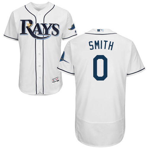 Personalized Rays #0 Mallex Smith White Flexbase Authentic Collection Stitched Baseball Jersey