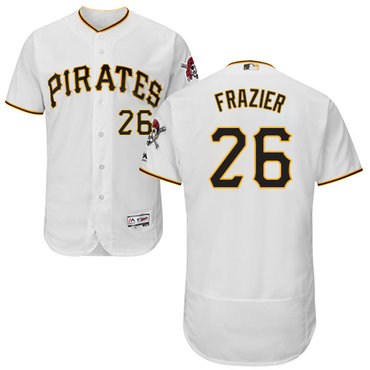 Personalized Pirates #26 Adam Frazier White Flexbase Authentic Collection Stitched Baseball Jersey