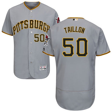 Personalized Pirates #50 Jameson Taillon Grey Flexbase Authentic Collection Stitched Baseball Jersey