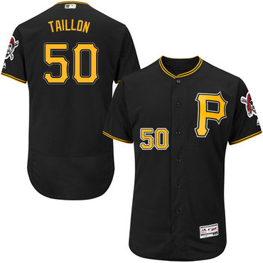 Personalized Pirates #50 Jameson Taillon Black Flexbase Authentic Collection Stitched Baseball Jersey