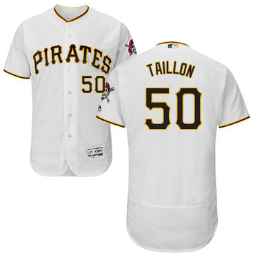 Personalized Pirates #50 Jameson Taillon White Flexbase Authentic Collection Stitched Baseball Jersey