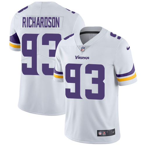 Personalized Vikings #93 Sheldon Richardson White Men’s Stitched NFL Untouchable Limited Jersey