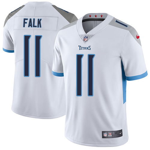 Personalized Titans #11 Luke Falk White Men’s Stitched NFL Untouchable Limited Jersey