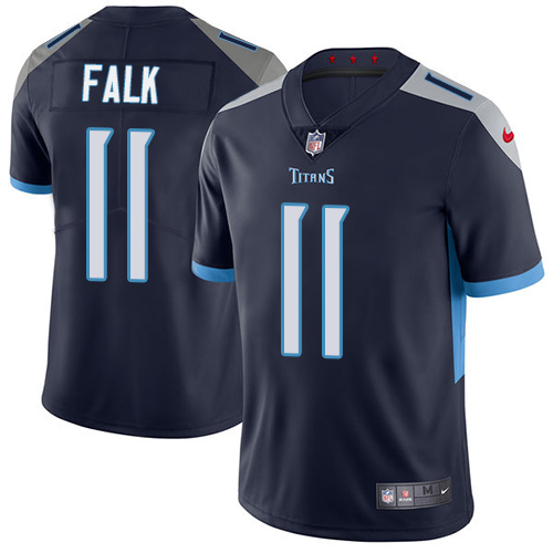 Personalized Titans #11 Luke Falk Navy Blue Alternate Men’s Stitched NFL Untouchable Limited Jersey