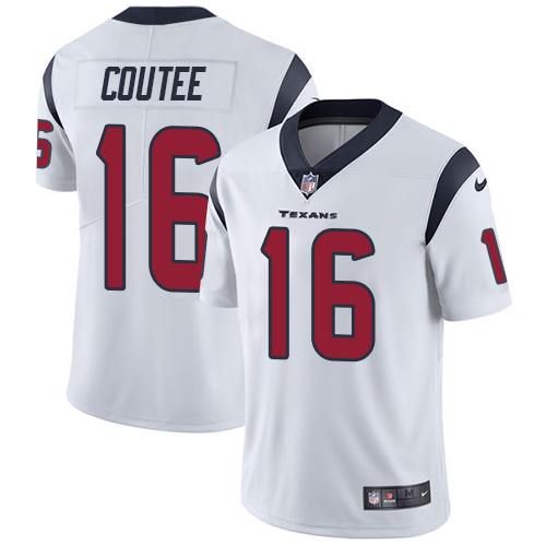 Personalized Texans #16 Keke Coutee White Men’s Stitched NFL Untouchable Limited Jersey
