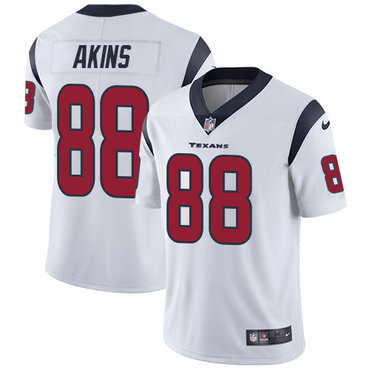 Personalized Texans #88 Jordan Akins White Men’s Stitched NFL Untouchable Limited Jersey