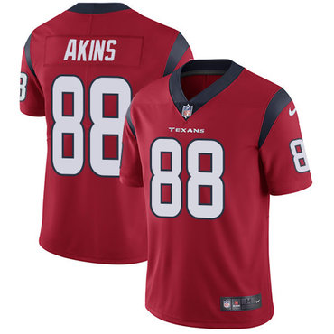 Personalized Texans #88 Jordan Akins Red Alternate Men’s Stitched NFL Untouchable Limited Jersey