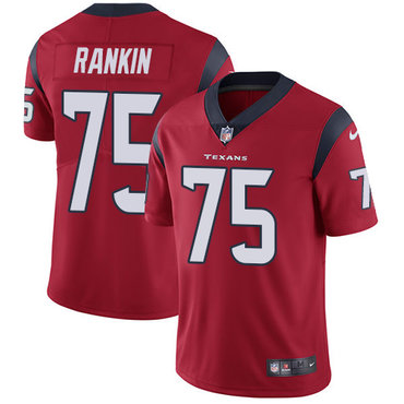 Personalized Texans #75 Martinas Rankin Red Alternate Men’s Stitched NFL Untouchable Limited Jersey