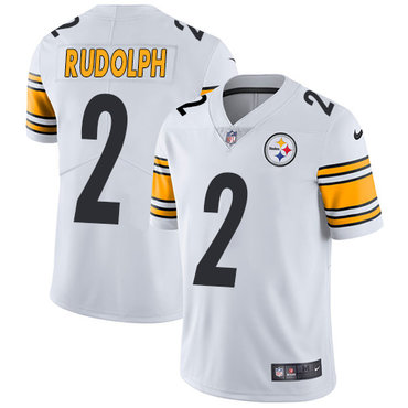 Personalized Steelers #2 Mason Rudolph White Men’s Stitched NFL Untouchable Limited Jersey