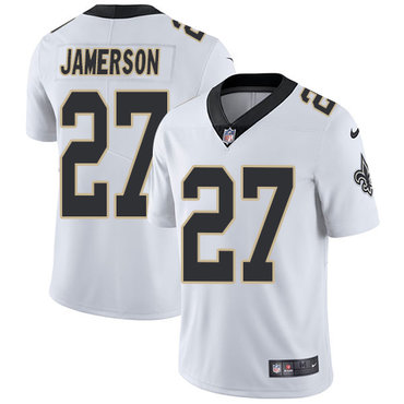Personalized Saints #27 Natrell Jamerson White Men’s Stitched NFL Untouchable Limited Jersey