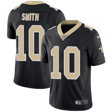 Personalized Saints #10 Tre’Quan Smith Black Team Color Men’s Stitched NFL Untouchable Limited Jersey