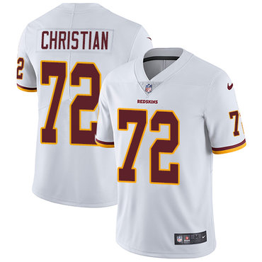 Personalized Redskins #72 Geron Christian White Men’s Stitched NFL Untouchable Limited Jersey