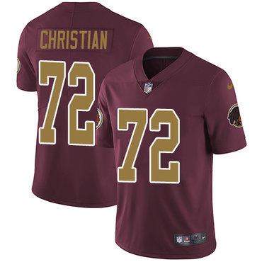 Personalized Redskins #72 Geron Christian Burgundy Red Alternate Men’s Stitched NFL Untouchable Limited Jersey