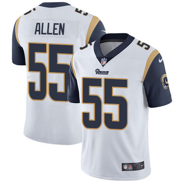 Personalized Rams #55 Brian Allen White Men’s Stitched NFL Untouchable Limited Jersey