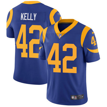 Personalized Rams #42 John Kelly Royal Blue Alternate Men’s Stitched NFL Untouchable Limited Jersey
