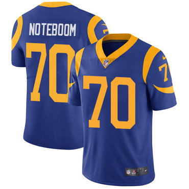 Personalized Rams #70 Joseph Noteboom Royal Blue Alternate Men’s Stitched NFL Untouchable Limited Jersey