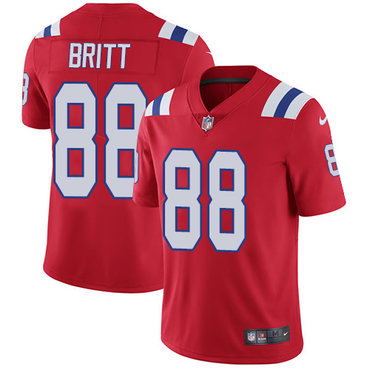Personalized Patriots #88 Kenny Britt Red Alternate Men’s Stitched NFL Untouchable Limited Jersey